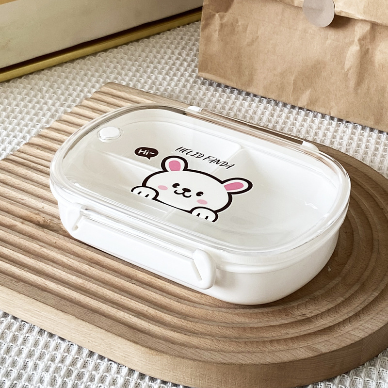 A08757-490 - Tapers/Lunch Box con Divisiones Medium Helid Fanda - 490Ml