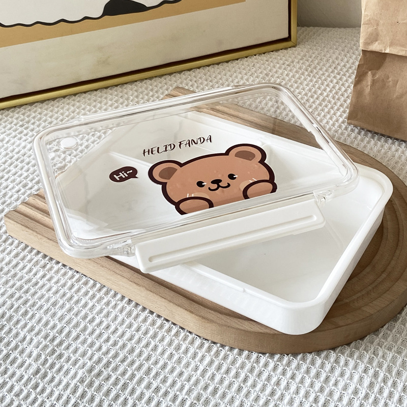 A08757-950 - Tapers/Lunch Box con Divisiones Large Helid Fanda - 950Ml